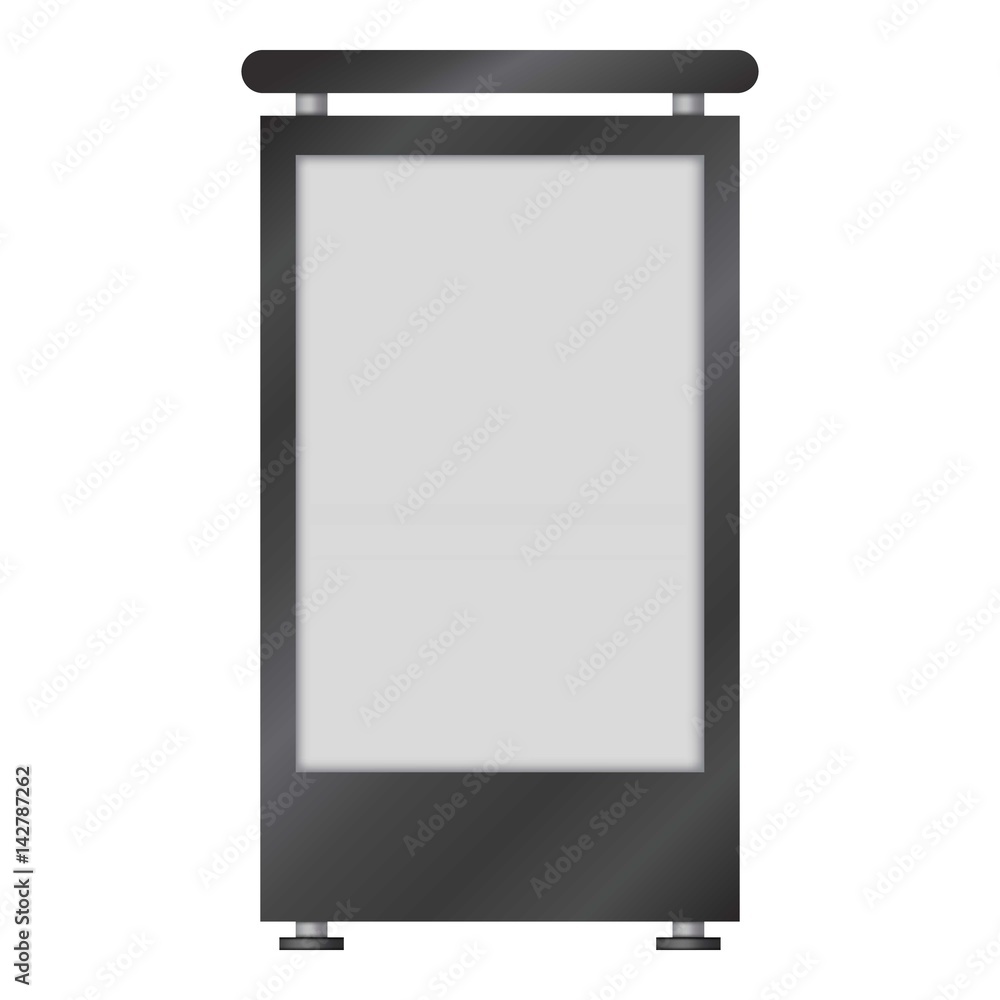 Blank lightbox mockup, realistic style Blank lightbox mockup, realistic style