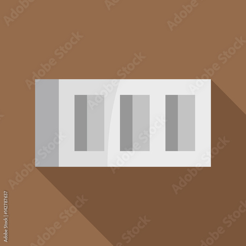 Building block icon, flat style