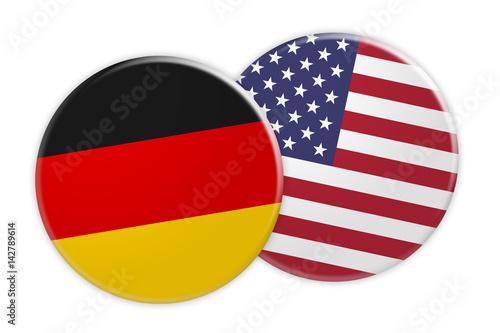 News Concept: Germany Flag Button On US Flag Button, 3d illustration on white background Free Download News Concept: Germany Flag Button On US Flag Button, 3d illustration on white background - GFXLoad
