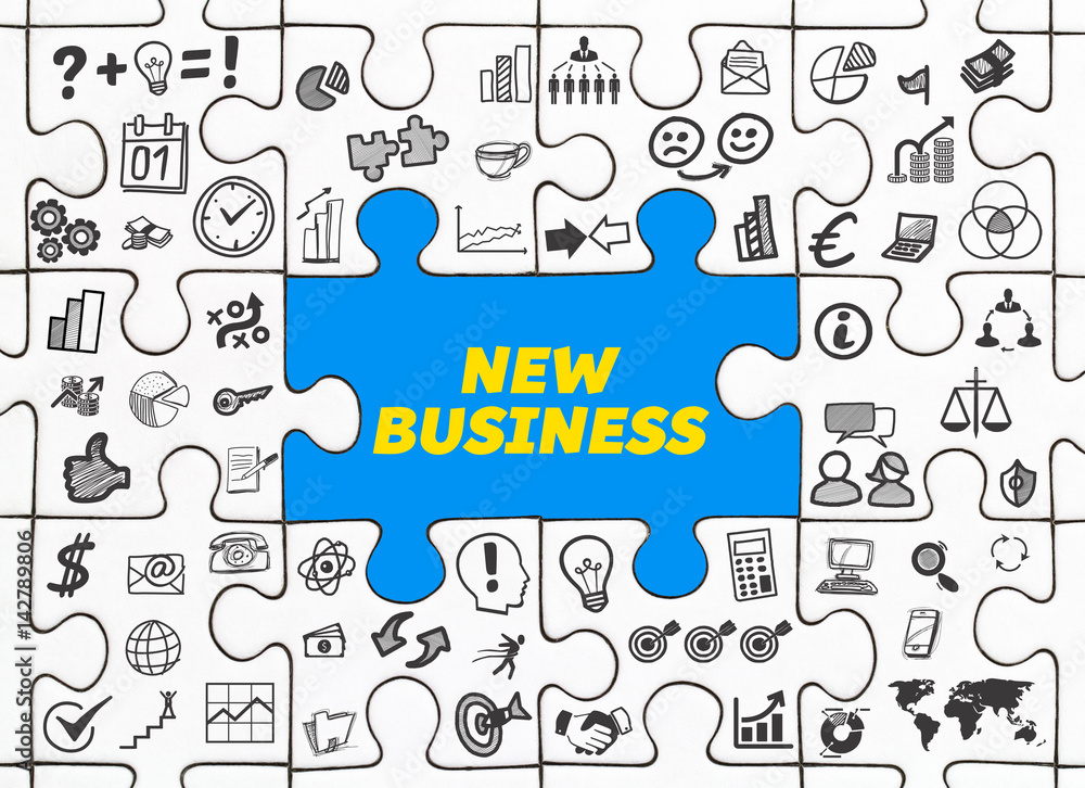 New Business / Puzzle mit Symbole