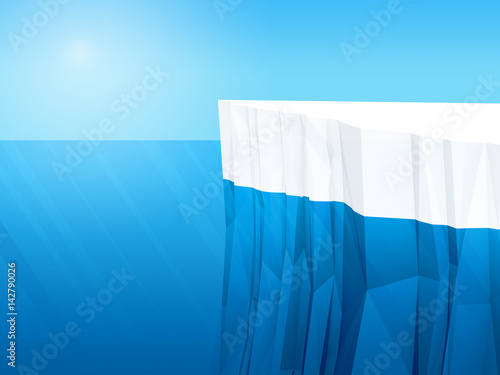 Polygonal iceberg, 3d