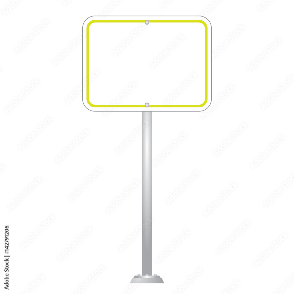 Blank Road Sign Board isolated on white background vector
Blank Road Sign Board isolated on white background vector