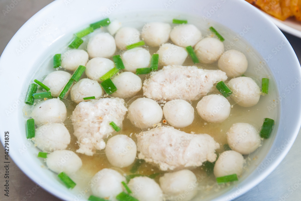 noodle fish and pork noodle fish and pork