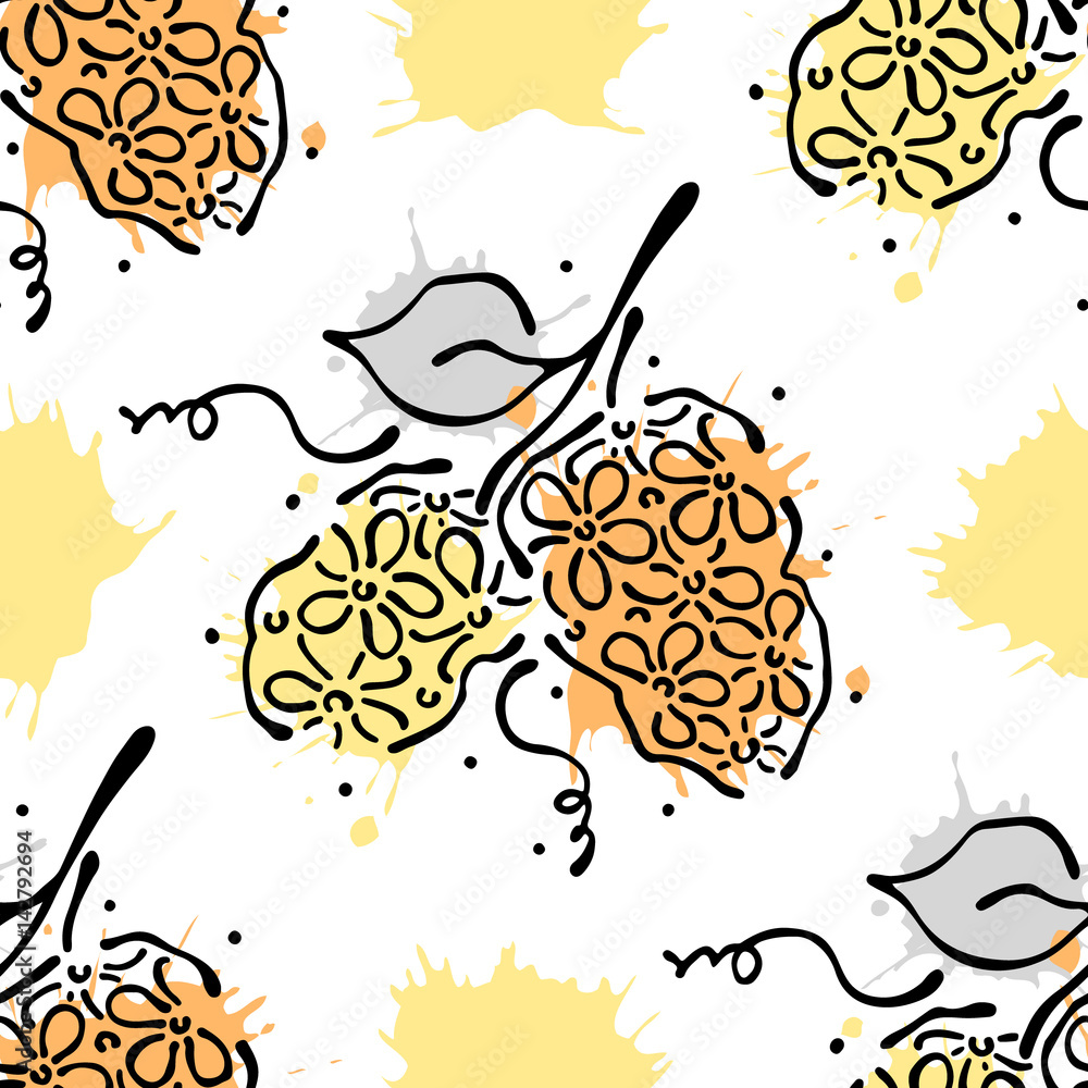 Vector seamless pattern, graphic illustration Vector seamless pattern, graphic illustration