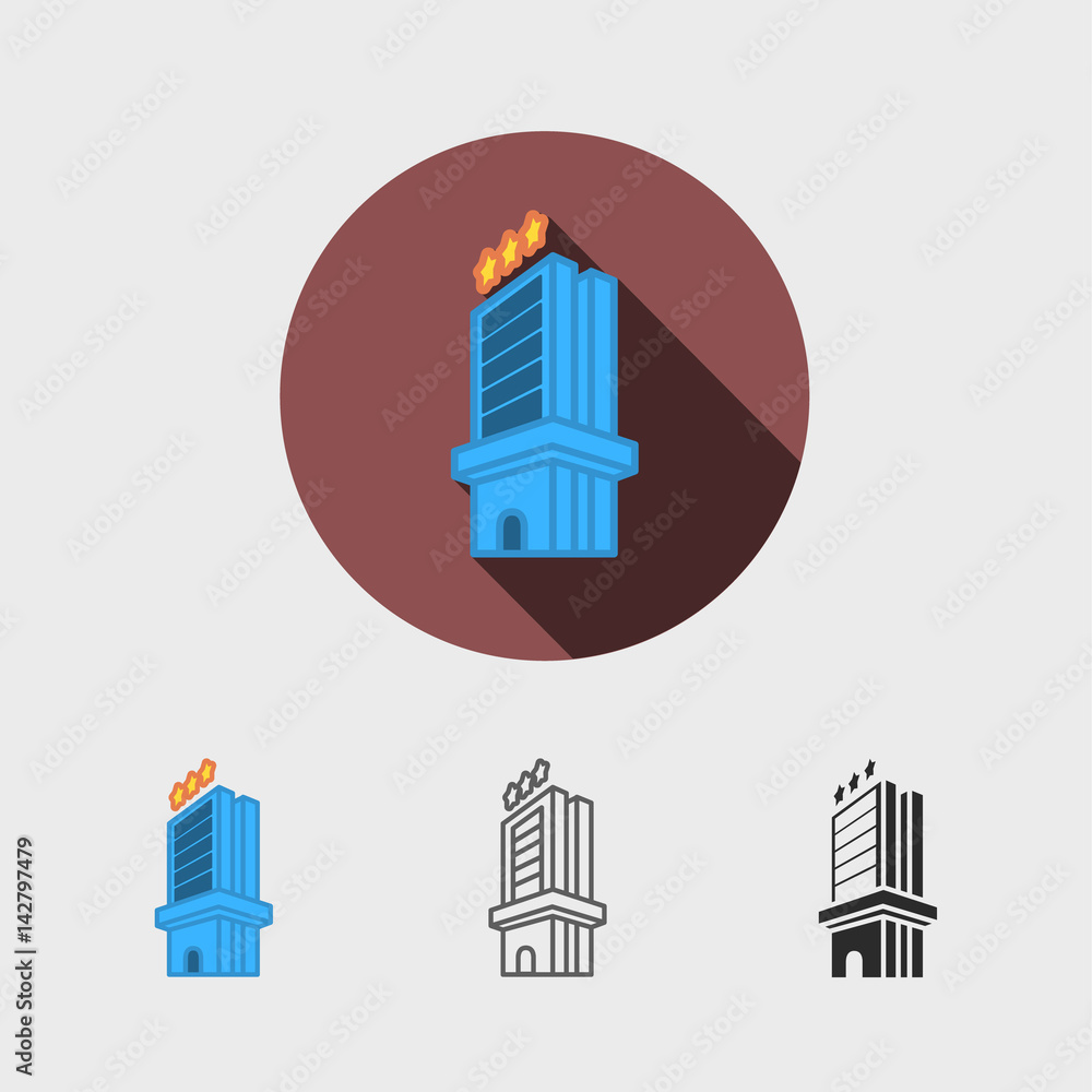 Obraz premium Hotel icon 