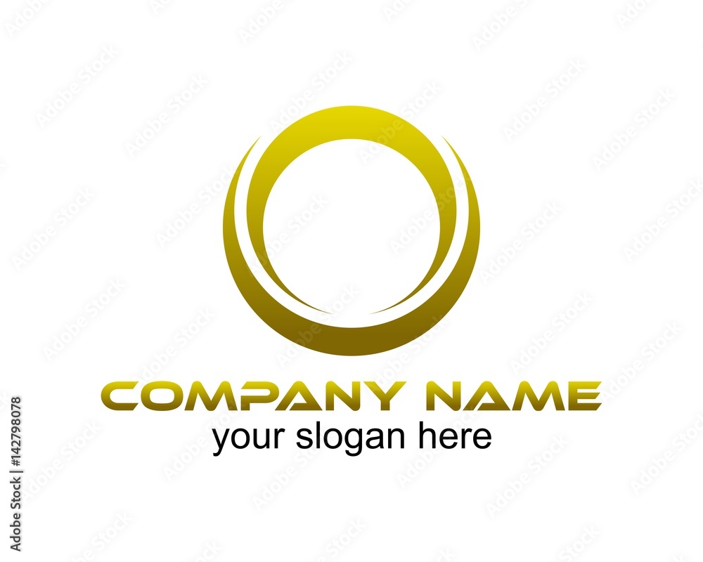 circle and round logo company name