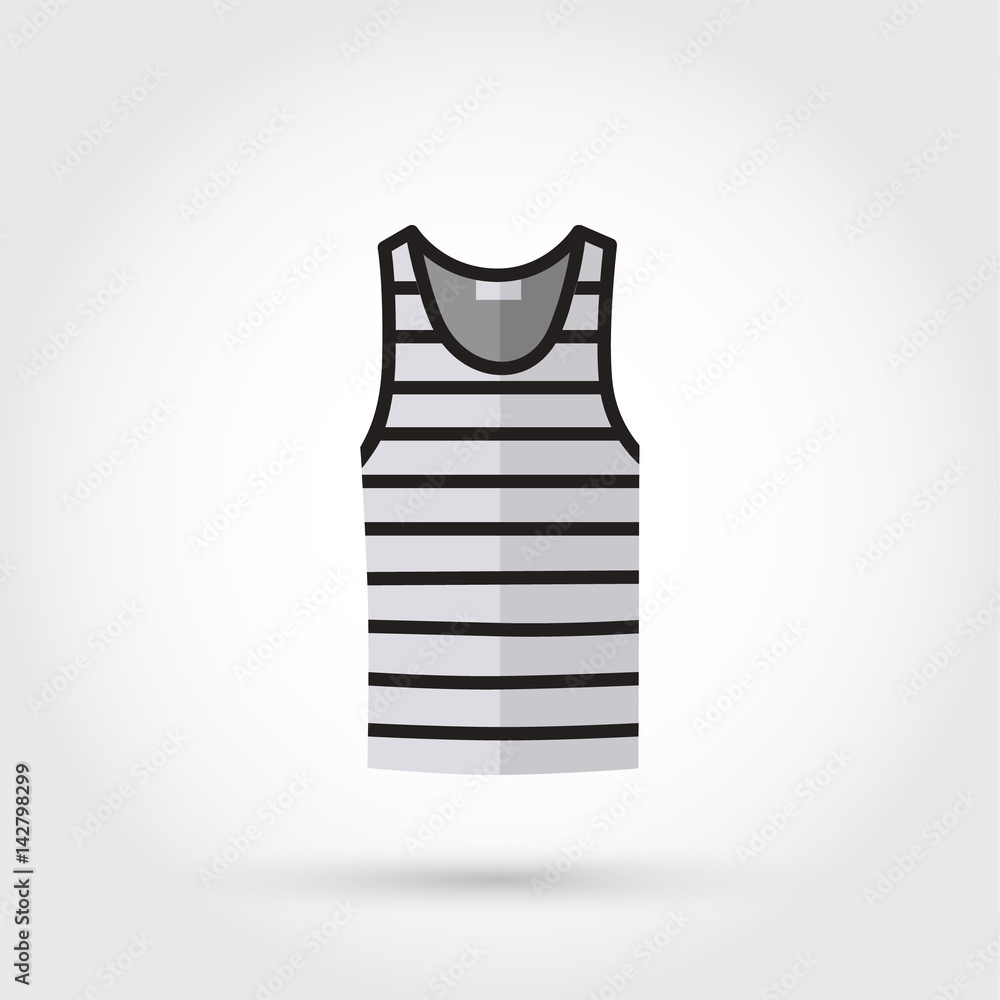 Blank singlet template - front and back Blank singlet template - front and back