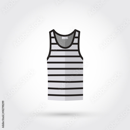 Blank singlet template - front and back 
