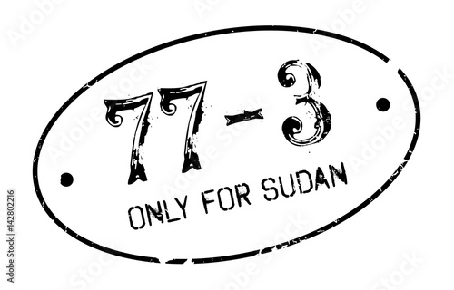 Only For Sudan rubber stamp. Grunge design with dust scratches. Effects can be easily removed for a clean, crisp look. Color is easily changed.