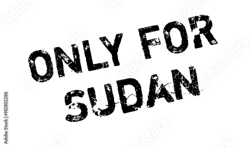 Only For Sudan rubber stamp. Grunge design with dust scratches. Effects can be easily removed for a clean, crisp look. Color is easily changed.