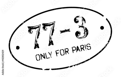 Only For Paris rubber stamp. Grunge design with dust scratches. Effects can be easily removed for a clean, crisp look. Color is easily changed.