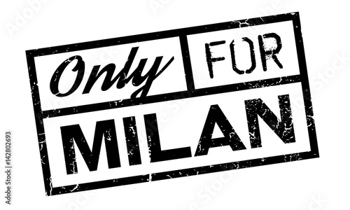 Only For Milan rubber stamp. Grunge design with dust scratches. Effects can be easily removed for a clean, crisp look. Color is easily changed.