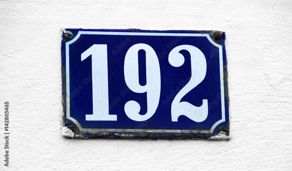 Hausnummer 192 Hausnummer 192
