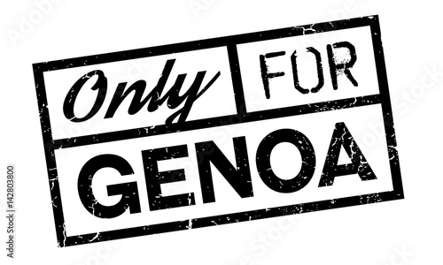 Only For Genoa rubber stamp. Grunge design with dust scratches. Effects can be easily removed for a clean, crisp look. Color is easily changed.