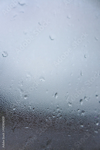 blur background , Raindrops on the glass