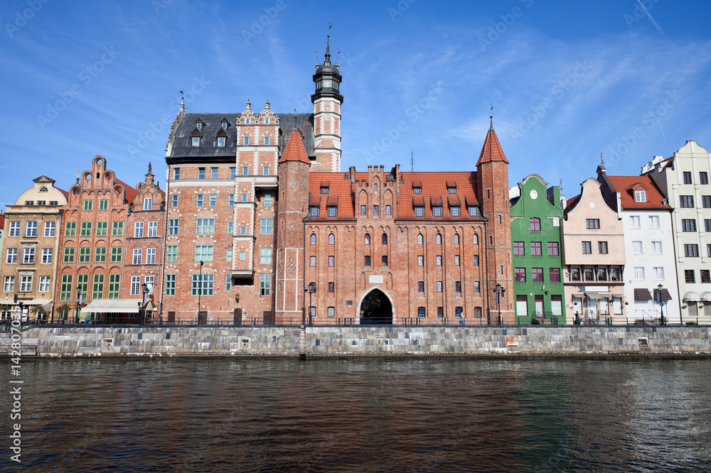 Gdansk Old Town Skyline With Chlebnicka Gate