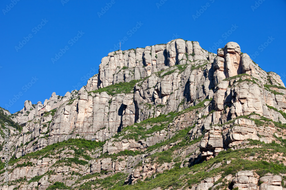 Montserrat Mountain in Catalonia, Spain