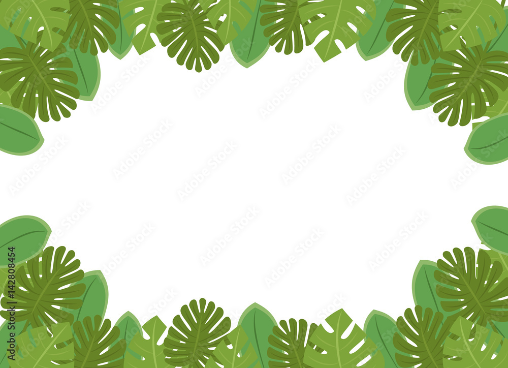 南国の植物 葉っぱのフレーム コピースペース 背景素材 白背景 ベクター 長方形 Stock Vector Adobe Stock 南国の植物 葉っぱのフレーム コピースペース 背景素材 白背景 ベクター 長方形 Stock Vector Adobe Stock