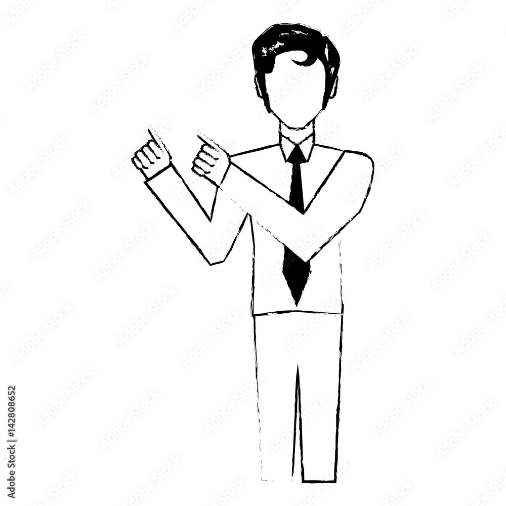 business man wearing tie vector illustration eps 10 business man wearing tie vector illustration eps 10