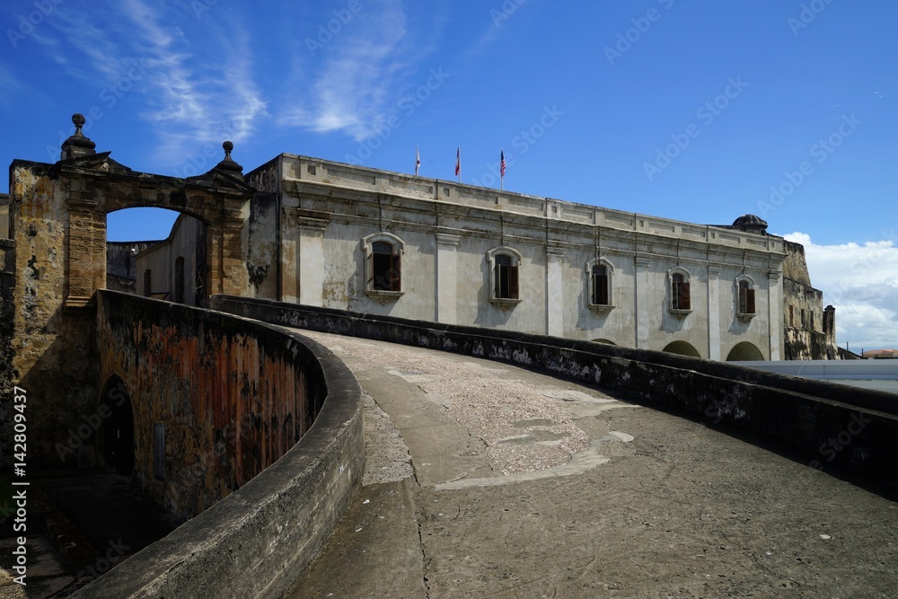 Entrance gate to Castillo de San Cristobal, Puerto Rico