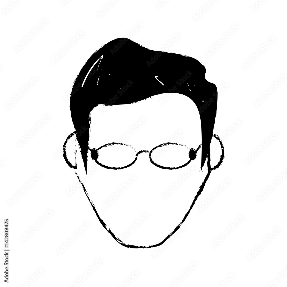 portrait male with glasses image vector illustration eps 10 portrait male with glasses image vector illustration eps 10