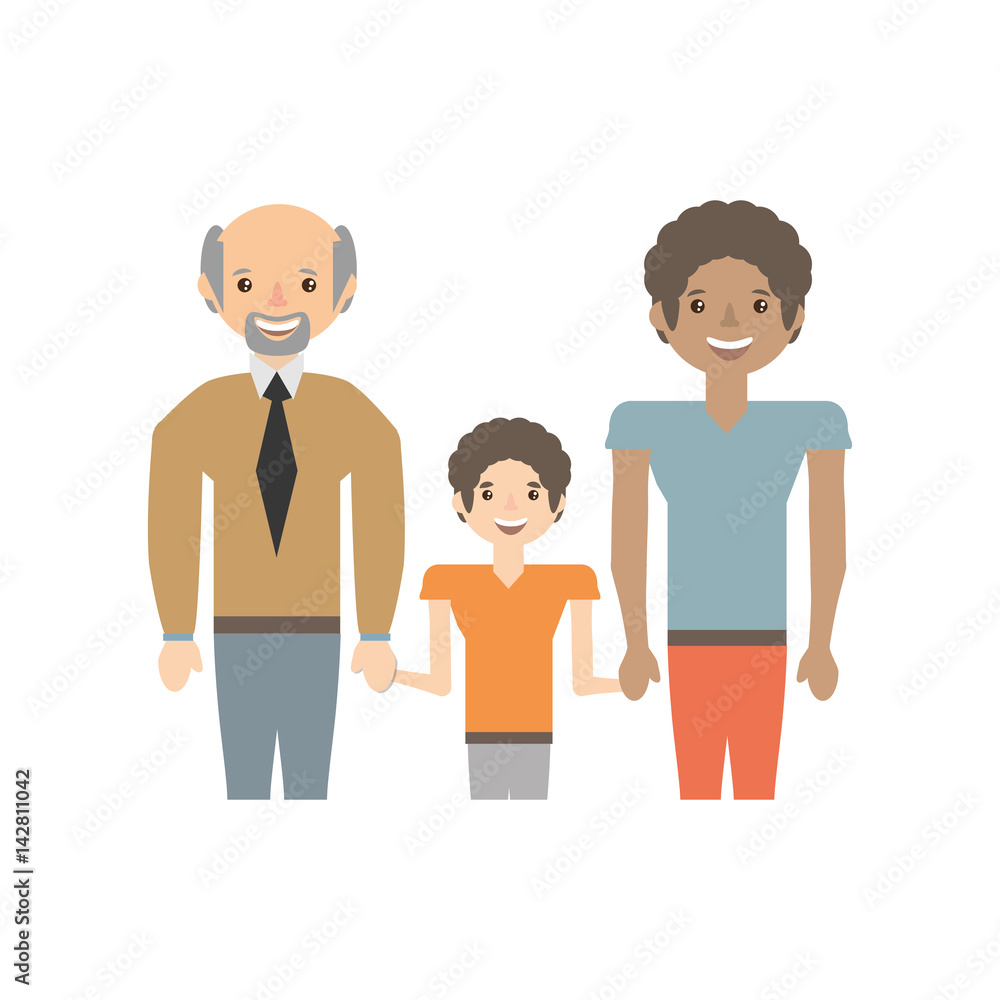 portrait people family happiness vector illustration eps 10 portrait people family happiness vector illustration eps 10