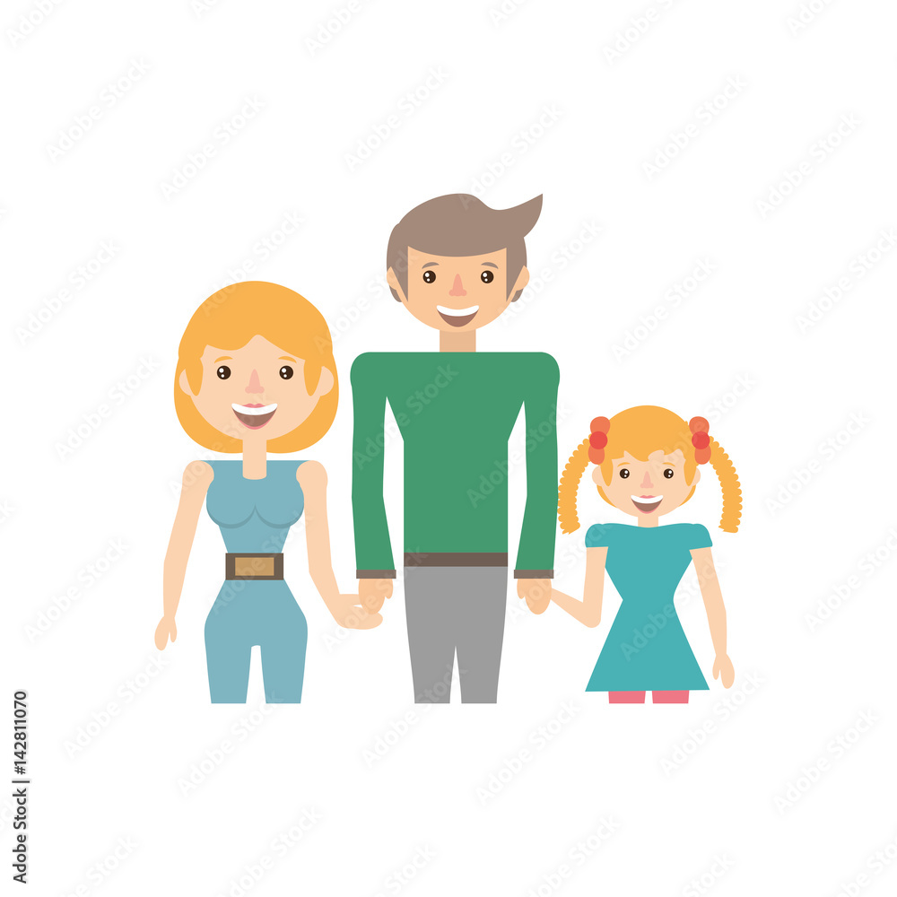 happy family love members vector illustration eps 10