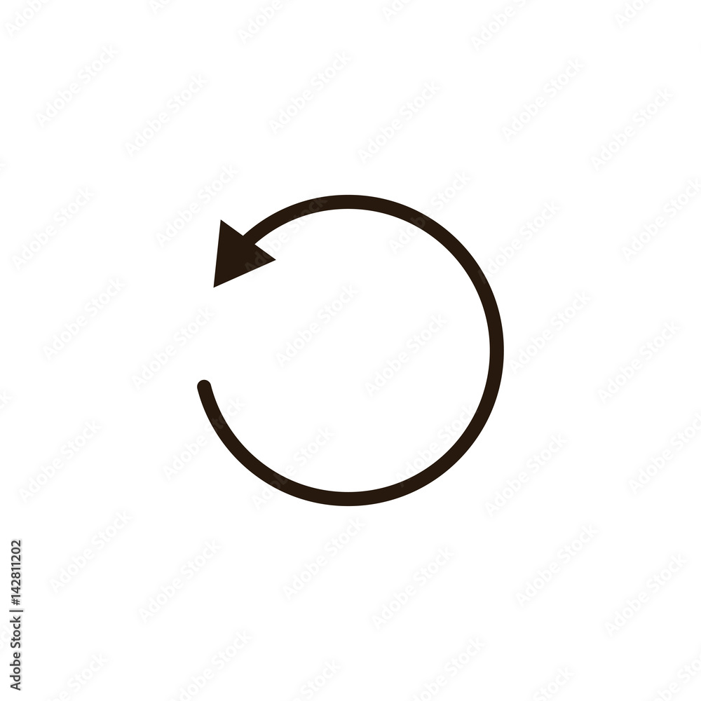 line arrow icon on white background line arrow icon on white background