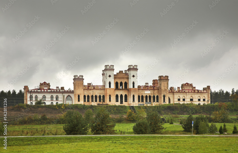 Puslowski palace in Kosava. Belarus
