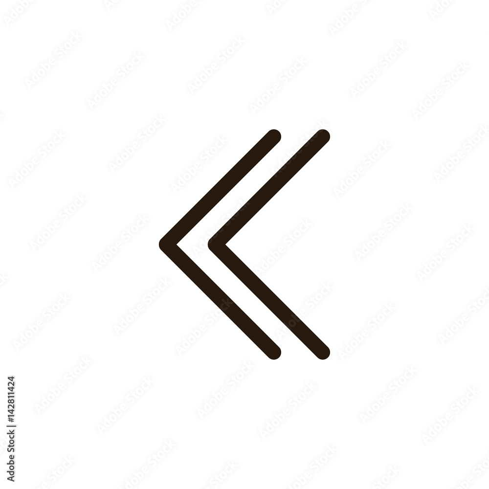 line arrow icon on white background line arrow icon on white background