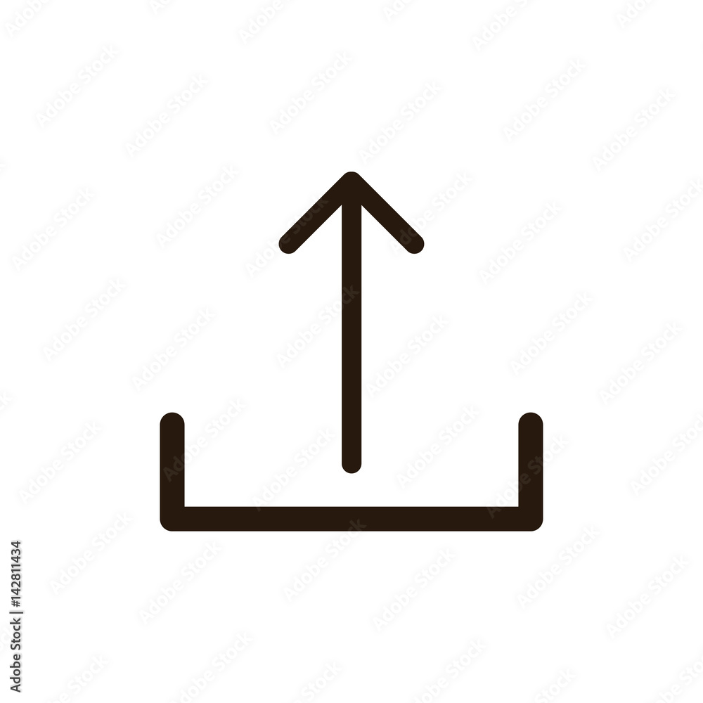 line arrow icon on white background line arrow icon on white background