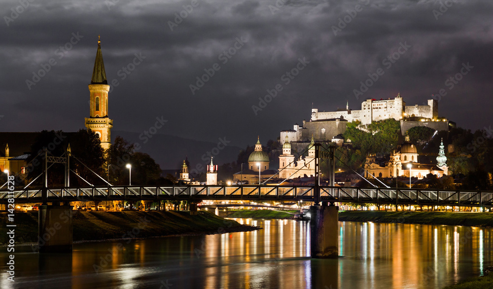 Salzburg by night