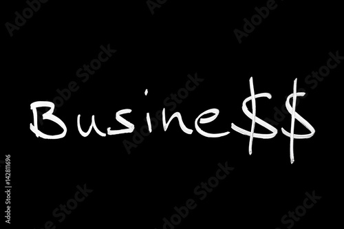 Business symbol with dollar signs