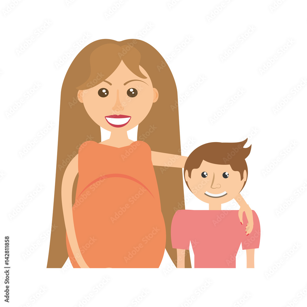 mother and her child image vector illustration eps 10 mother and her child image vector illustration eps 10