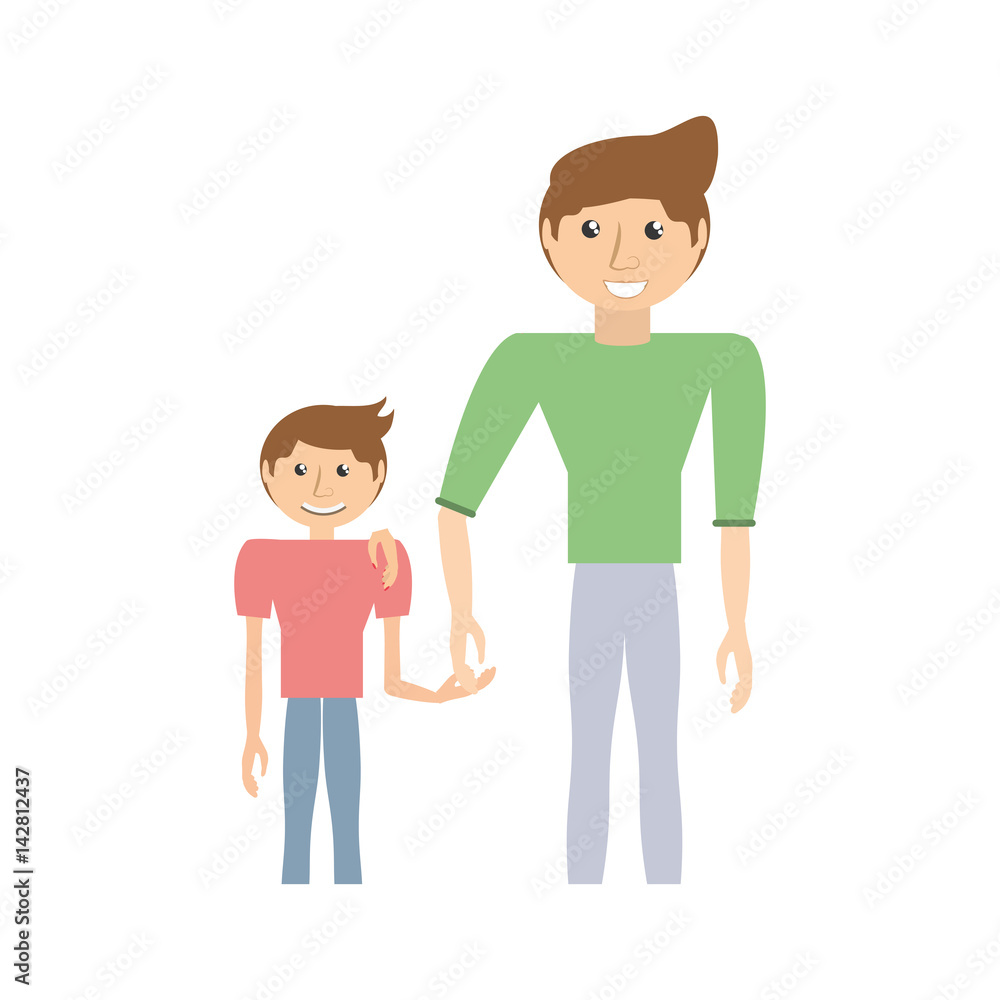 dad and kid infant image vector illustration eps 10 dad and kid infant image vector illustration eps 10