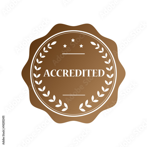 Accredited stamp illustration