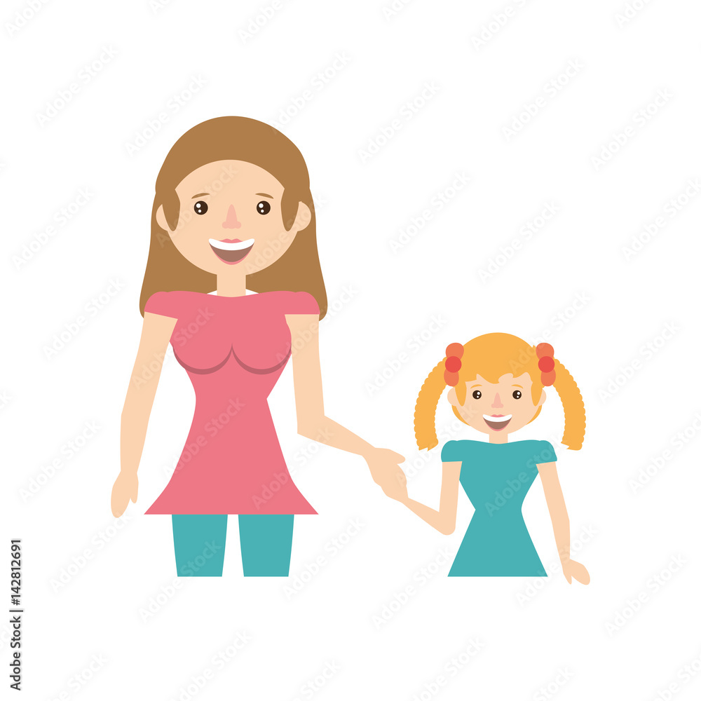 mother and her child image vector illustration eps 10 mother and her child image vector illustration eps 10