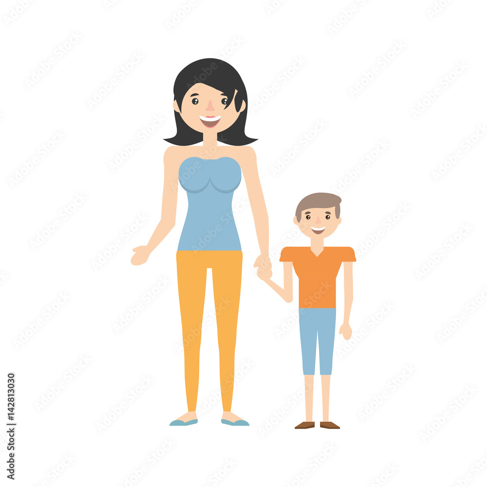 mother and her child image vector illustration eps 10 mother and her child image vector illustration eps 10