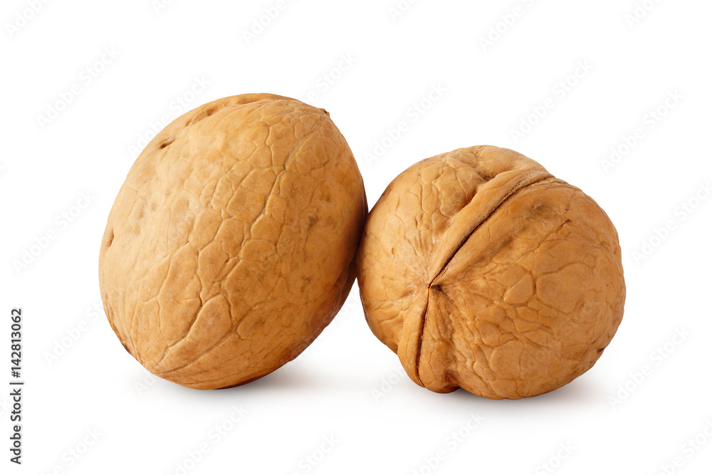 walnuts isolated on white background walnuts isolated on white background
