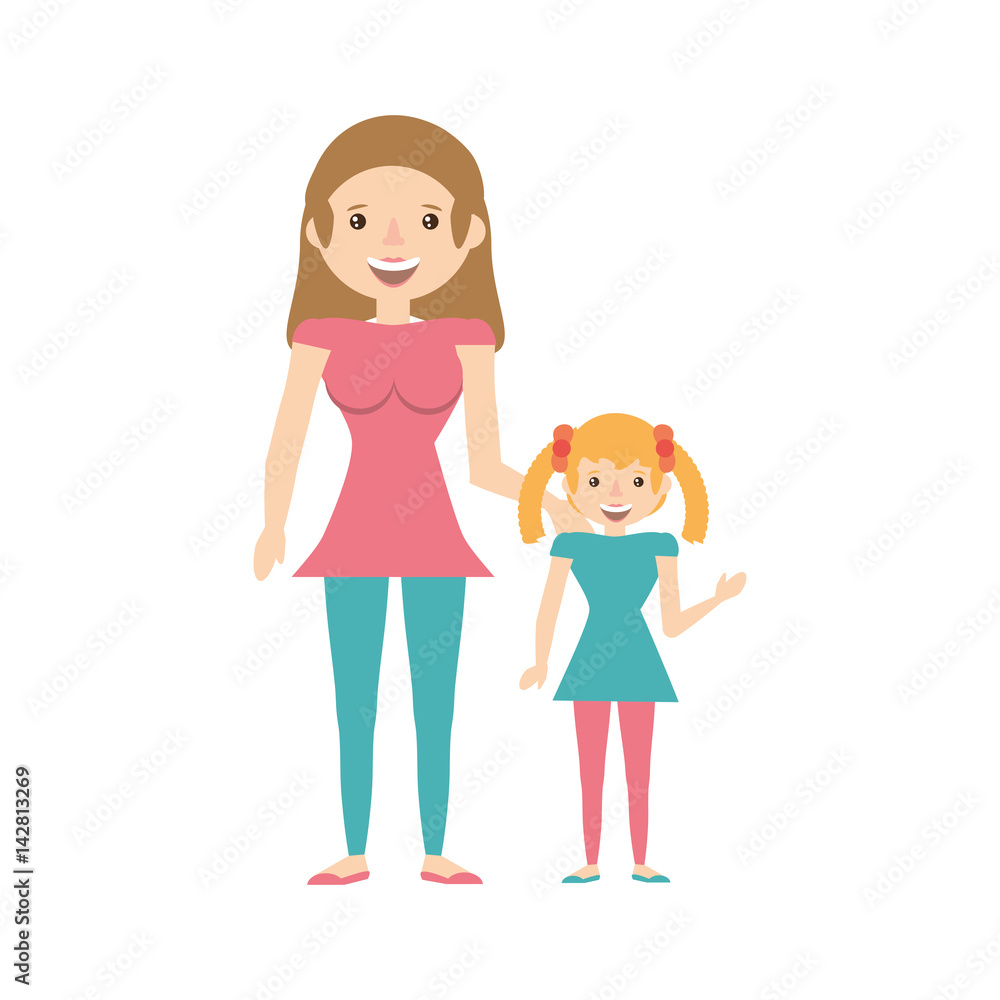 mother and her child image vector illustration eps 10 mother and her child image vector illustration eps 10