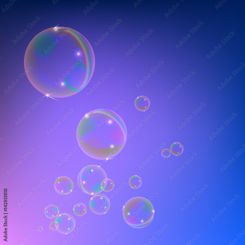 Magic light series. Glare template with soap bubbles. Magic light series. Glare template with soap bubbles.
