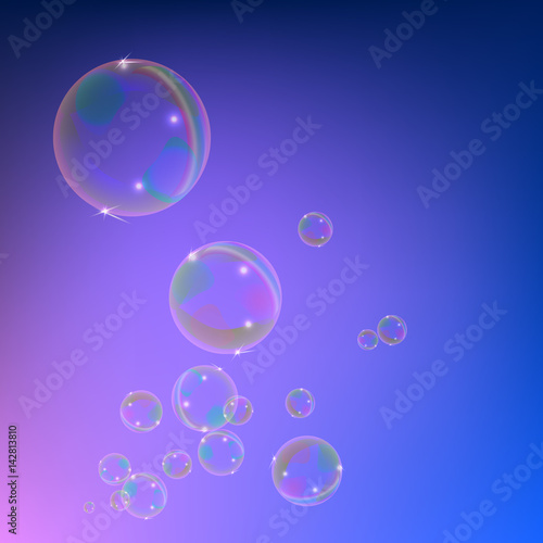 Wallpaper Mural Magic light series. Glare template with soap bubbles. Torontodigital.ca