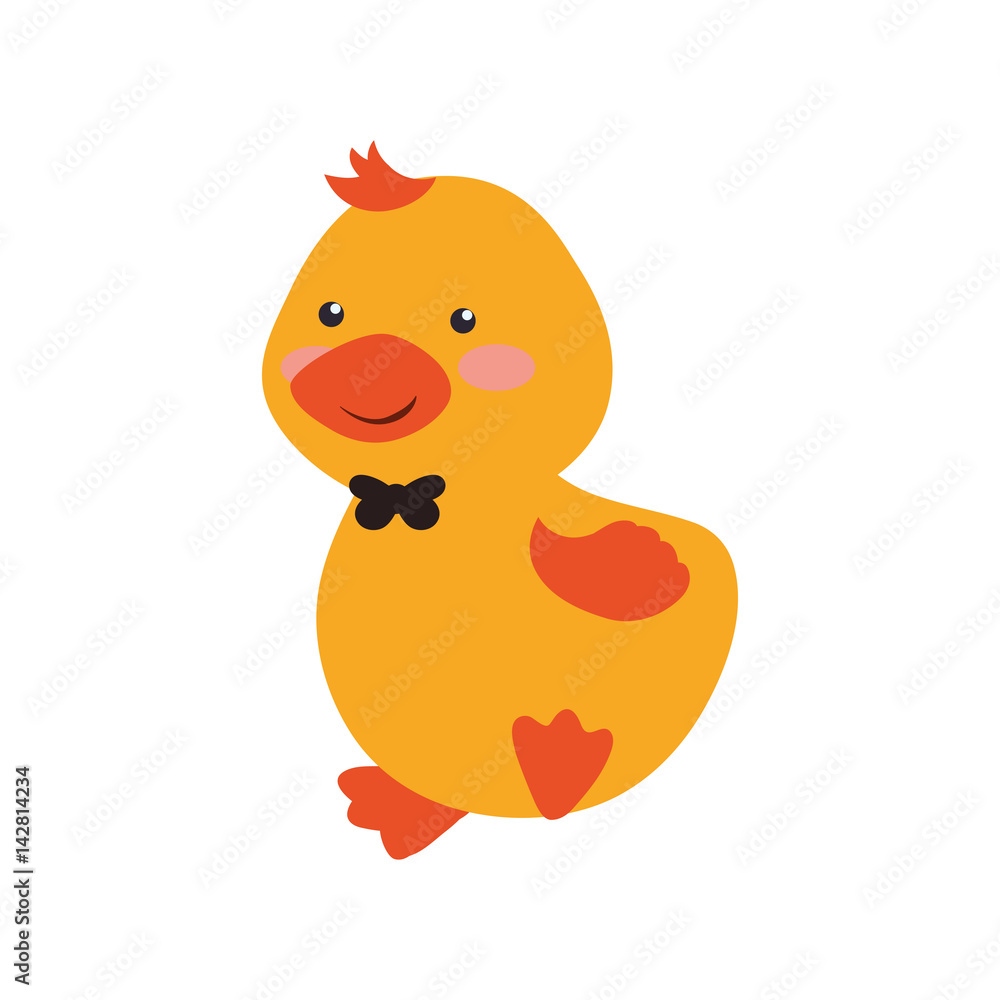 cartoon duck animal infantile vector icon illustration cartoon duck animal infantile vector icon illustration