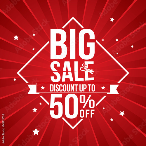 Big sale. Vector illustration