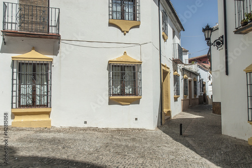 sight of the ancient quarter in the Ronda  town, Malaga, Spain