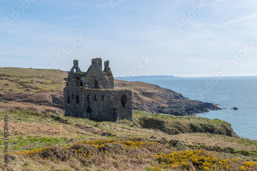 Dunskey Castle, Portpatrick, Scotland photo