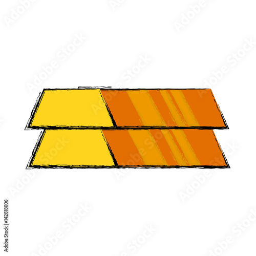 ingots gold bars vector icon illustration graphic design