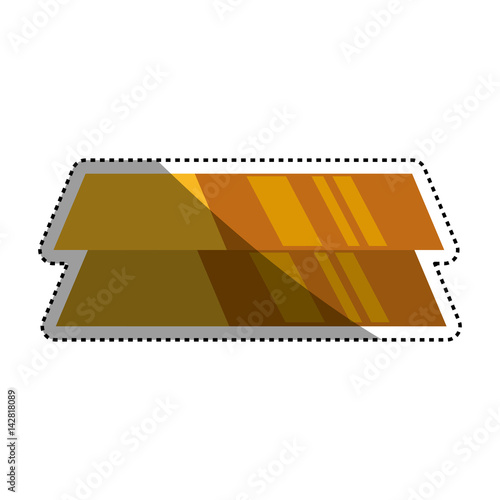 ingots gold bars vector icon illustration graphic design
