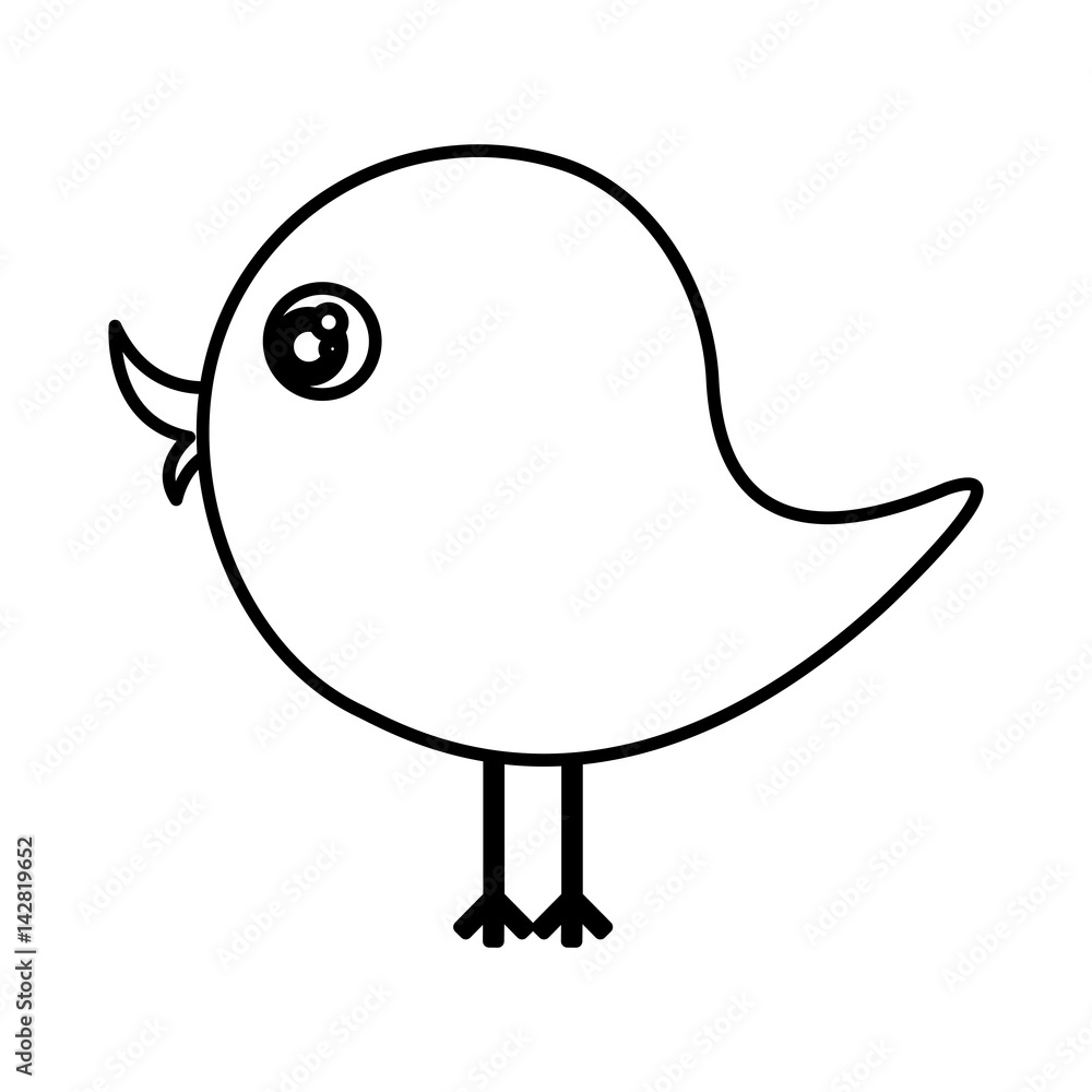 beautiful cartoon bird with big ayes, vector illustration beautiful cartoon bird with big ayes, vector illustration