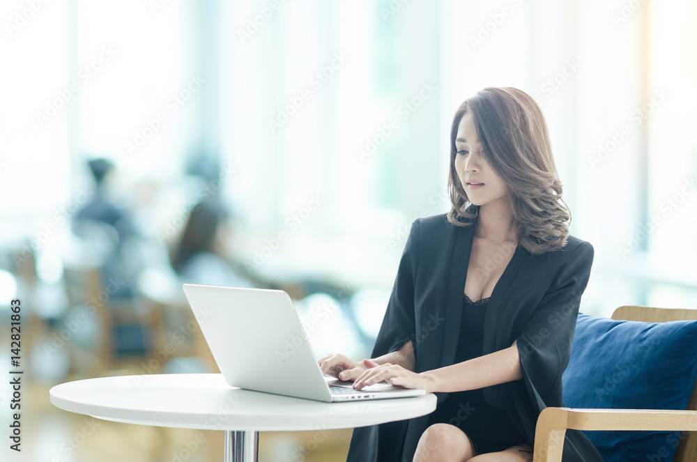 Beautiful businesswoman working at office Beautiful businesswoman working at office